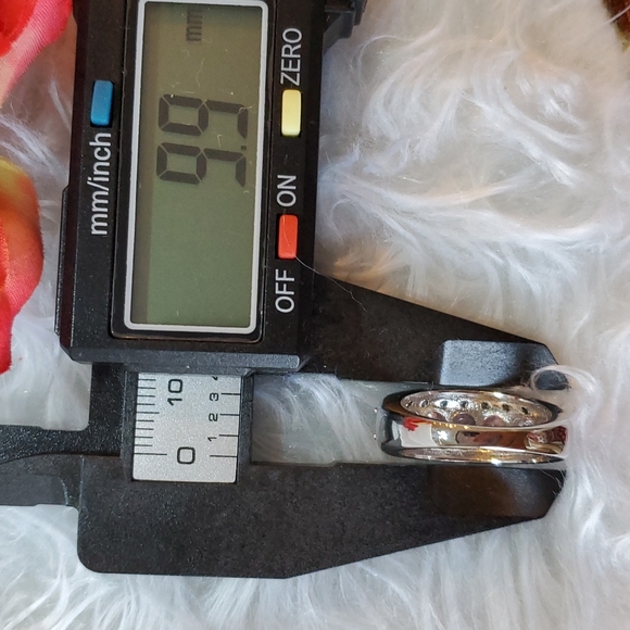 NEW Trio of Gemstones Sterling Silver Ring - Picture 10 of 13